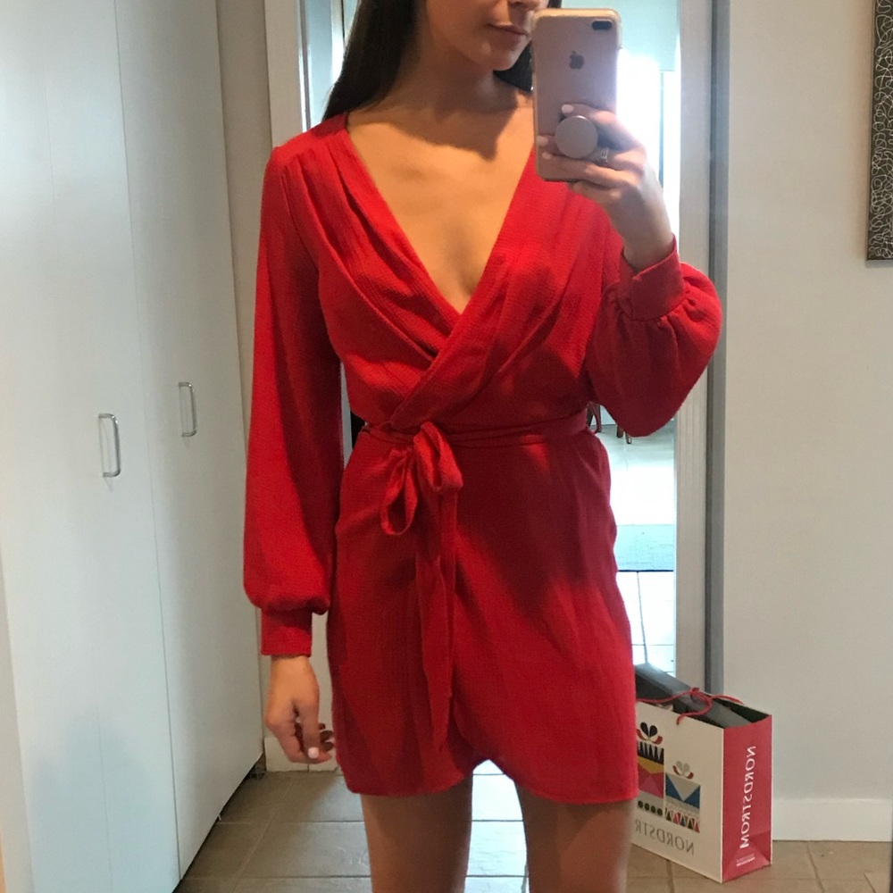 Topshop Red Cocktail Dress US 2